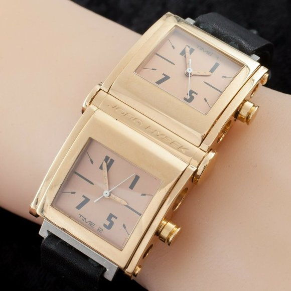 Jorg Hysek 18k Yellow Gold Limited Edition of 200 Dual Time Quartz Watch - Picture 3 of 7